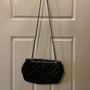 Quilted black purse
